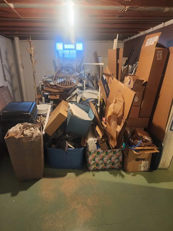 Roll-off dumpster container at job site for Roll Off Dumpster Rental in Chino Valley